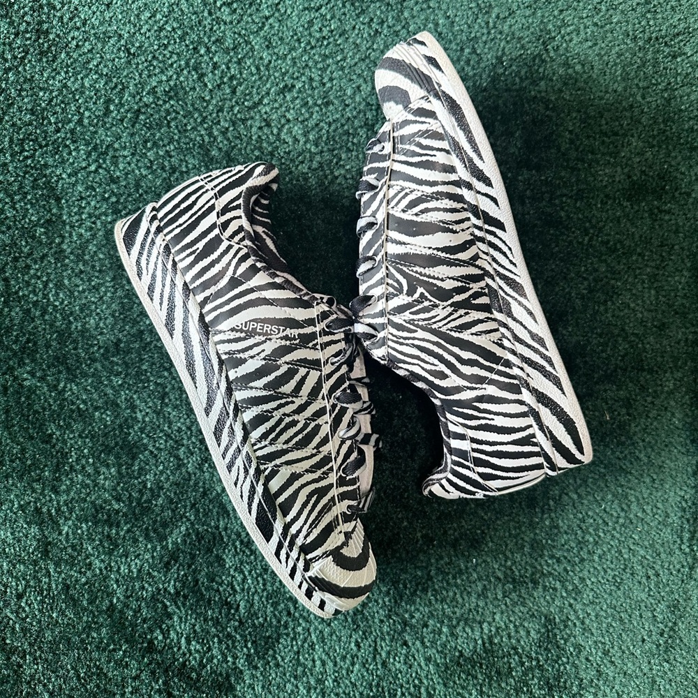 Kids Adidas Superstar Graphic K - Zebra Print